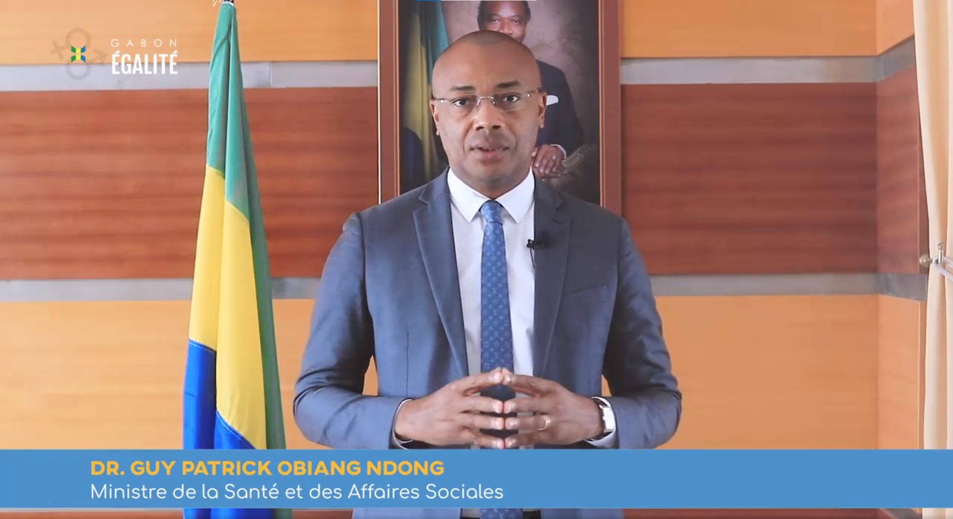 Campagne de vaccination contre la rougeole. Message de sensibilisation par Dr. Guy Patrick Obiang Ndong. Ministre de la Santé et des Affaires Sociales, 