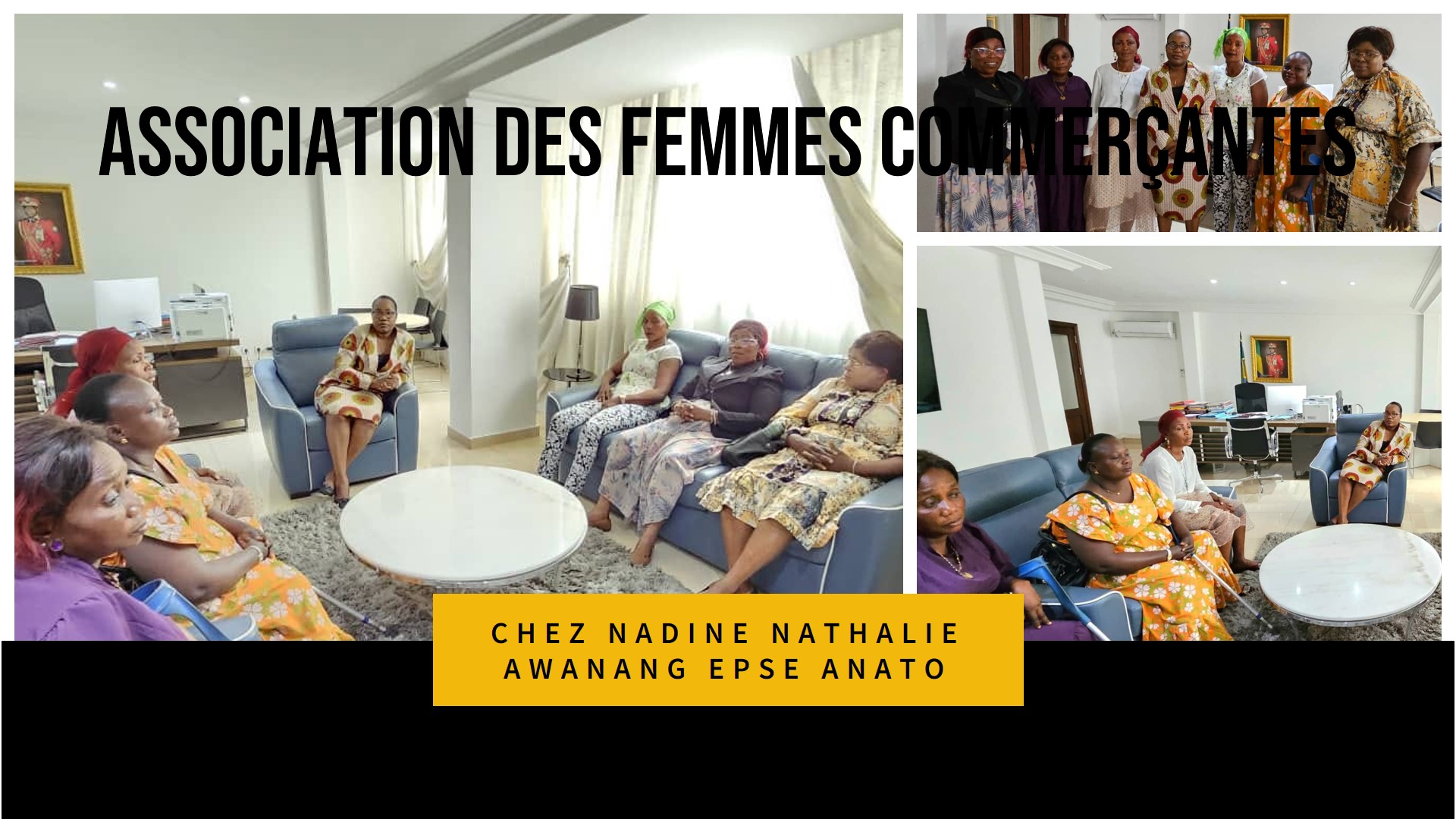 Ministère des Affaires Sociales: l'Association des femmes commerçantes chez Nadine Nathalie AWANANG Epse ANATO.